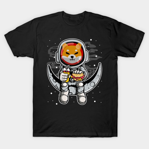 Astronaut Fastfood Shiba Inu Coin To The Moon Crypto Token Shib Army Cryptocurrency Wallet HODL Birthday Gift For Men Women T-Shirt by Thingking About